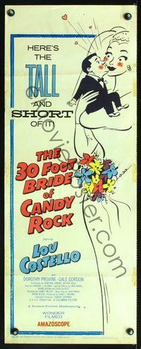 5r006 30 FOOT BRIDE OF CANDY ROCK insert '59 great art of Costello, a science-friction masterpiece!