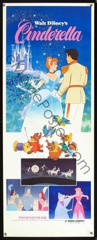 5r089 CINDERELLA insert R1981 Walt Disney classic romantic fantasy cartoon!