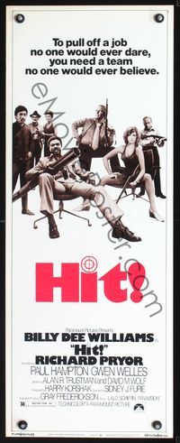5r211 HIT insert '73 Billy Dee Williams w/giant gun, Richard Pryor, sexy Gwen Welles!