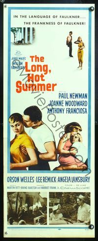 5r287 LONG, HOT SUMMER insert '58 Paul Newman, Joanne Woodward, Faulkner directed by Martin Ritt!