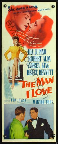 5r307 MAN I LOVE insert '47 sexiest bad girl Ida Lupino knows all about men!