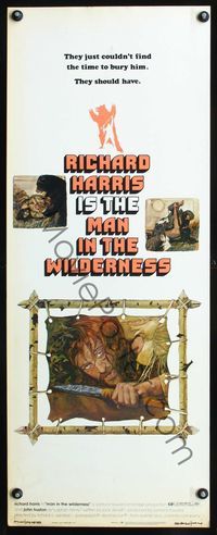 5r311 MAN IN THE WILDERNESS insert '71 they just couldn't find the time to bury Richard Harris!