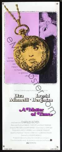 5r325 MATTER OF TIME insert '76 cool completely different artwork of Liza Minnelli!