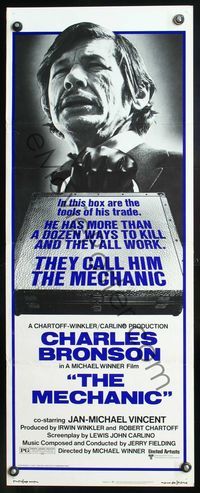 5r329 MECHANIC insert '72 Charles Bronson has more than a dozen ways to kill, and they all work!
