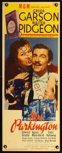 5r345 MRS. PARKINGTON insert '44 great romantic close up of Greer Garson & Walter Pidgeon!
