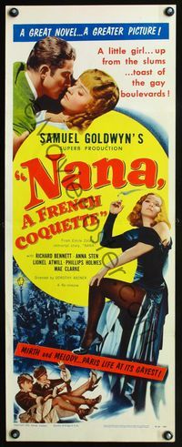 5r358 NANA insert R54 full-length sexy smoking Anna Sten, A French Coquette from the slums!