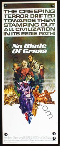5r368 NO BLADE OF GRASS int'l insert '71 terror drifted towards them stamping out civilization!