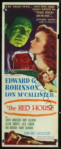 5r441 RED HOUSE insert '46 Edward G. Robinson, directed by Delmer Daves!