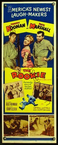 5r462 ROOKIE insert '59 soldiers Tommy Noonan & Pete Marshall, super sexy Julie Newmar!