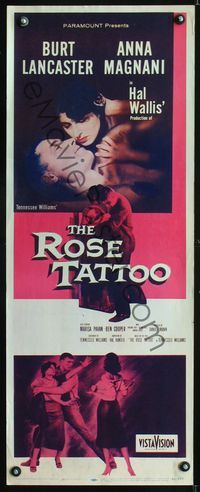 5r464 ROSE TATTOO insert '55 Burt Lancaster, Anna Magnani, written by Tennessee Williams!