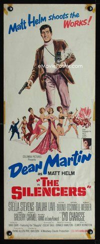 5r523 SILENCERS insert '66 different art of Dean Martin w/gun and camera & the sexy Slaygirls!