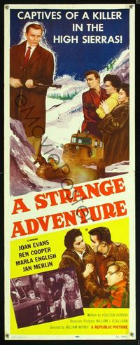 5r576 STRANGE ADVENTURE insert '56 they're captives of a killer in the High Sierras!