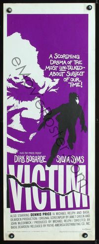 5r658 VICTIM insert '62 homosexual Dirk Bogarde is blackmailed, directed by Basil Dearden!