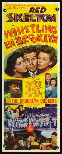 5r682 WHISTLING IN BROOKLYN insert '43 Red Skelton & real-life Brooklyn Dodgers baseball players!