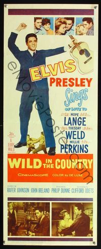 5r685 WILD IN THE COUNTRY insert '61 Elvis Presley sings to Tuesday Weld, rock & roll musical!
