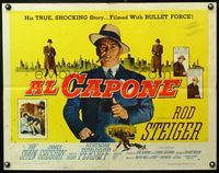 5s013 AL CAPONE style A 1/2sh '59 cool comparison of Rod Steiger to the most notorious gangster!
