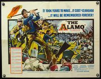 5s014 ALAMO 1/2sh '60 Reynold Brown art of fighting John Wayne & Richard Widmark!