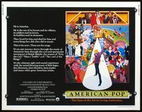 5s021 AMERICAN POP 1/2sh '81 cool rock & roll art by Wilson McClean & Ralph Bakshi!