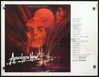 5s031 APOCALYPSE NOW 1/2sh '79 Francis Ford Coppola, classic Bob Peak art of Marlon Brando!