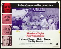 5s037 ASH WEDNESDAY 1/2sh '73 beautiful aging Elizabeth Taylor gets extensive plastic surgery!