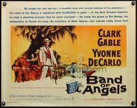 5s052 BAND OF ANGELS 1/2sh '57 Clark Gable buys beautiful slave mistress Yvonne De Carlo!