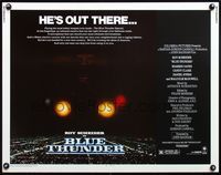 5s075 BLUE THUNDER 1/2sh '83 Roy Scheider, Warren Oates, cool helicopter over city image!