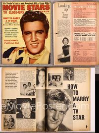 5v111 MOVIE STARS PARADE magazine October 1958, great portrait of Elvis Presley from King Creole!