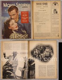 5v112 MOVIE STORY magazine July 1945, Gary Cooper & Loretta Young in Along Came Jones!