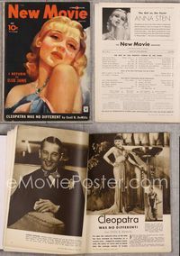 5v123 NEW MOVIE MAGAZINE magazine July 1934, sexiest art of Anna Sten by Armand Seguso!