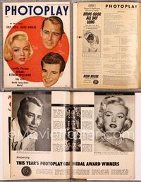 5v125 PHOTOPLAY magazine April 1954, Gold Medal Award winners Marilyn Monroe, Alan Ladd & Wagner!