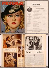 5v134 PHOTOPLAY magazine July 1934, great super close up art of Marion Davies by Earl Christy!