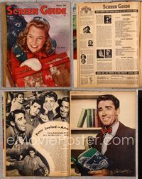 5v150 SCREEN GUIDE magazine February 1945, close portrait of June Allyson by Jack Albin!