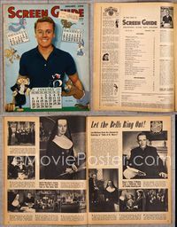 5v152 SCREEN GUIDE magazine January 1946, Van Johnson with Tom & Jerry and MGM cartoon stars!