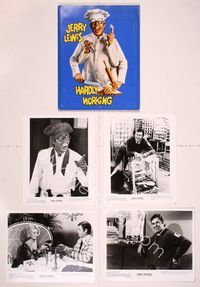 5v183 HARDLY WORKING presskit '81 wacky funny man Jerry Lewis in chef's outfit with five arms!