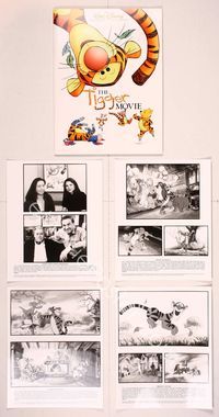 5v208 TIGGER MOVIE presskit '00 Winnie the Pooh, Piglet, Roo, Rabbit & Eeyore too!