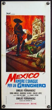 5w522 FAITHFUL SOLDIER OF PANCHO VILLA Italian locandina '67 Mexican Revolution, Piovano art!