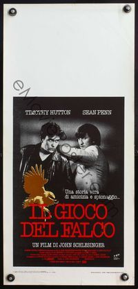 5w523 FALCON & THE SNOWMAN Italian locandina '85 John Schlesigner, spys Sean Penn & Timothy Hutton!