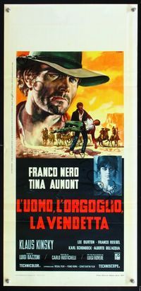 5w662 PRIDE & VENGEANCE Italian locandina '68 L'Uomo, L'Orgoglio, La Vendetta, Casaro art!