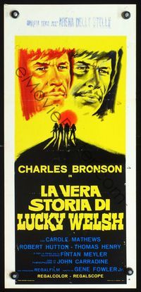 5w692 SHOWDOWN AT BOOT HILL Italian locandina 1974 cool artwork of Charles Bronson!