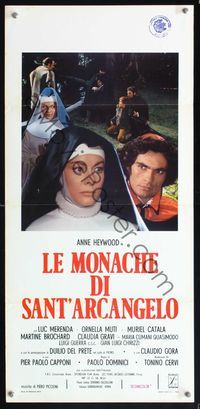 5w697 SISTERS OF SATAN Italian locandina '73 close up of nun Anne Heywood, true story!