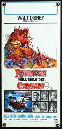5w718 SWISS FAMILY ROBINSON Italian locandina R71 John Mills, Walt Disney family fantasy classic!