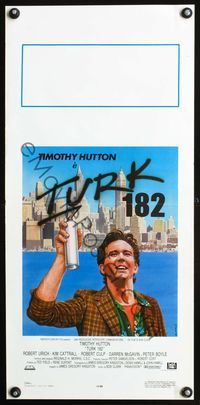 5w740 TURK 182 Italian locandina '85 Robert Urich, different art of Timothy Hutton by Napoli!