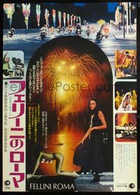 5w164 FELLINI'S ROMA Japanese '72 Federico classic, wild naked girl image + cool fireworks!