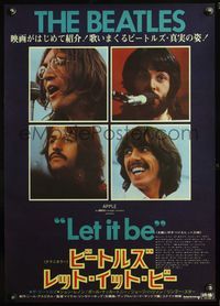 5w265 LET IT BE Japanese '70 The Beatles, John Lennon, Paul McCartney, Ringo Starr, George Harrison