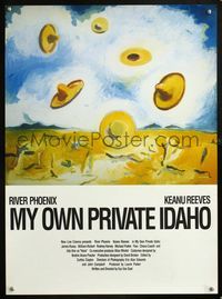 5w303 MY OWN PRIVATE IDAHO Japanese '91 completely different artwork of sombreros in air!