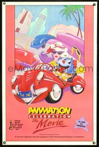 5x012 2nd ANIMATION CELEBRATION 1sh '89 cool David Luce cartoon artwork!