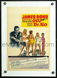 6a413 DR. NO linen Belgian '62 Sean Connery is the most extraordinary gentleman spy James Bond 007!