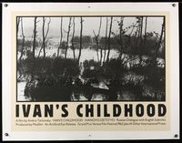6a295 MY NAME IS IVAN linen British quad '62 Andrei Tarkovsky's 1st feature film, Ivanovo detstvo!
