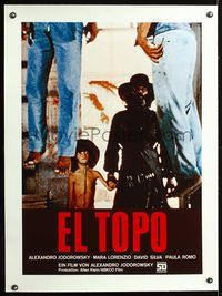 6a227 EL TOPO linen German '71 Alejandro Jodorowsky Mexican cult classic, very bizarre image!