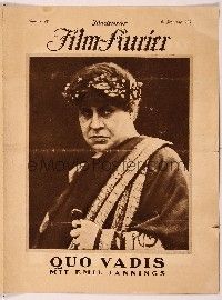 6a076 QUO VADIS German program '24 many images of Emil Jannings as Emperor Nero & rest of cast!